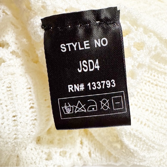 NEW POL Open Knit Crochet Tank Dress Swim Cover - Picture 12 of 14